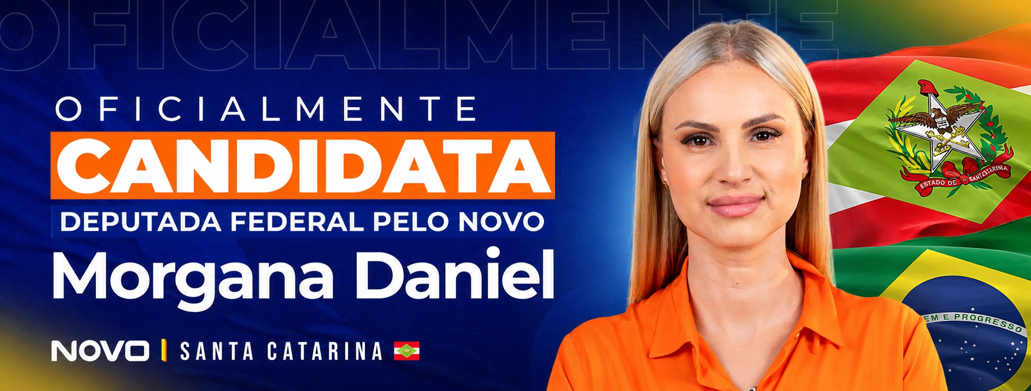 Morgana Daniel — Oficialmente candidata a Deputada Federal pelo NOVO, Santa Catarina